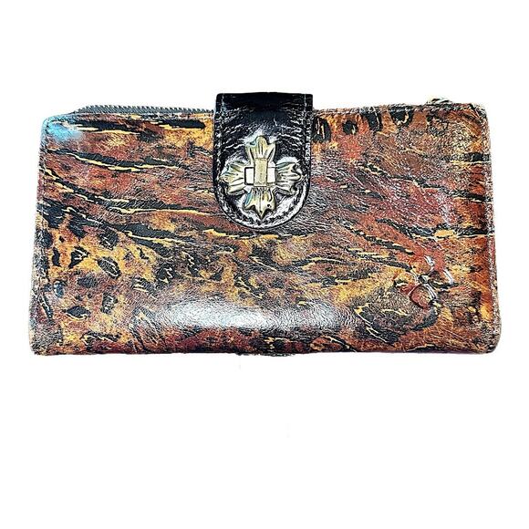 Patricia Nash Benvenuto Leather Tote w/ Marene Floret Leather Twist Lock Wallet - Picture 8 of 12